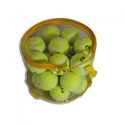 Мячи для большого тенниса 24шт в сумочке на молнии, фото 1