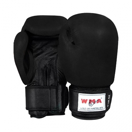 Перчатки боксерские WMA к/з 12oz черный WBG-261-BB, фото 1