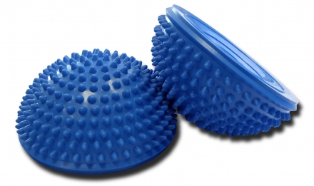 Полусфера массажно-балансировочная (набор 2 шт) синий, фото 9