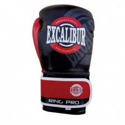 Перчатки боксерские Excalibur 8014-02 Black/Red/White PU