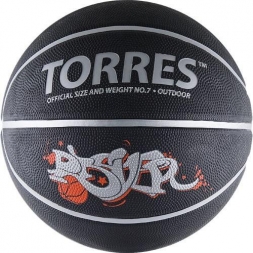 Мяч баскетбольный любительский &quot;TORRES Prayer&quot;, размер 7, черный, фото 1