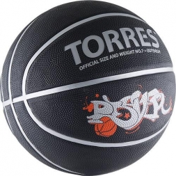Мяч баскетбольный любительский &quot;TORRES Prayer&quot;, размер 7, черный, фото 2