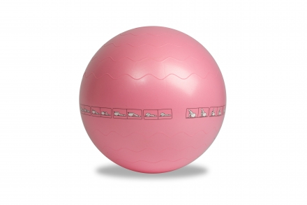 Гимнастический мяч 65 см розовый, фото 1