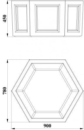 МФ 6.09 Вазон шестигранный, фото 2