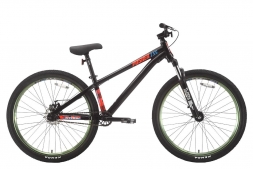 Велосипед Stark'18 Pusher-1 Single Speed чёрный/оранжевый/голубой 12,2&quot;