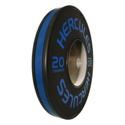 Диск тяжелоатлетический тренировочный «Hercules» NEW, 20 кг. черно-синий