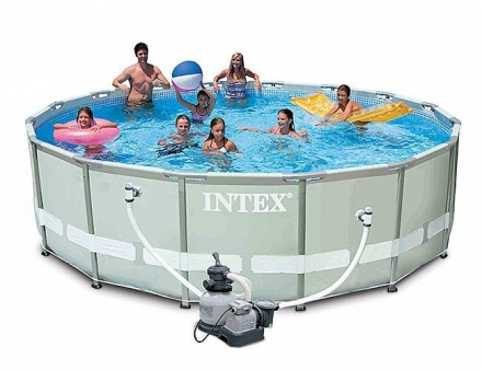 Каркасный бассейн Intex Ultra Frame 488х122 см, фото 1