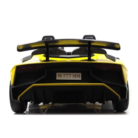 Электромобиль Lamborghini Aventador 24V A8803 желтый, фото 4