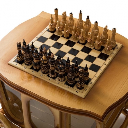 Стол шахматный с баром в виде кареты, фото 4