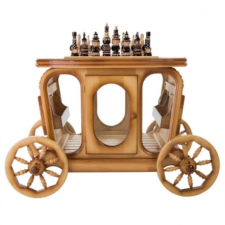 Стол шахматный с баром в виде кареты, фото 8