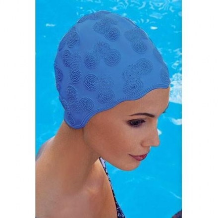 Шапочка для плавания женская &quot;FASHY Moulded Cap&quot;, резина, голубой, фото 1