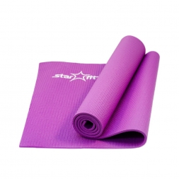 Коврик для йоги FM-101 PVC 173x61x0,8 см, фиолетовый, фото 1