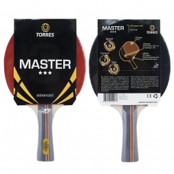 Ракетка для настольного тенниса TORRES Master 3*, для тренировок, одобренная ITTF 