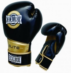 Перчатки боксерские Excalibur 8008-04 Carbon Black/Gold PU
