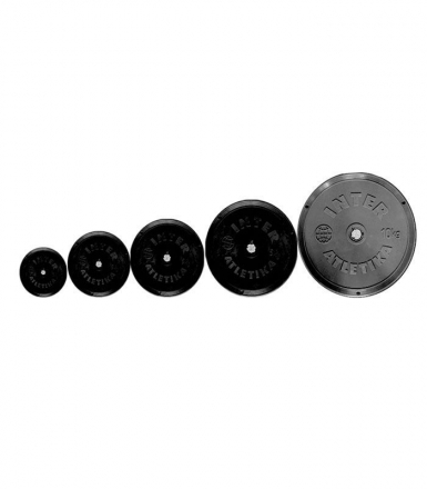 Диск в пластик. оболочки черный 10 кг (Ф 26 мм), фото 1