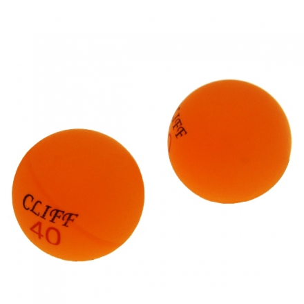 Шарик для настольного тенниса Cliff 40мм Оранжевый, фото 1