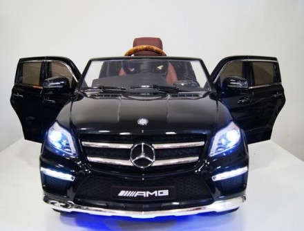 Детский электромобиль Mercedes GL63 AMG Black LUXURY 4WD MP4 2.4G - SX1588-H, фото 4