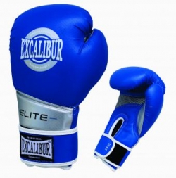 Перчатки боксерские Excalibur 8008-05 Carbon Blue/Silver PU
