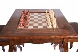Стол ломберный шахматный &quot;Классический&quot;, 2 табурета, Ustyan, фото 2