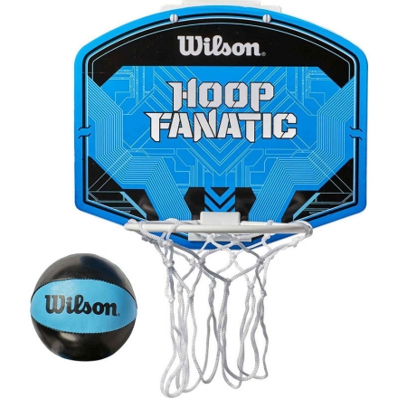 Набор для мини-баскетбола Wilson Hoop Fanatic Mini hoop kit, арт. WTBA00436, щит с кольцом, мяч р.1, фото 1