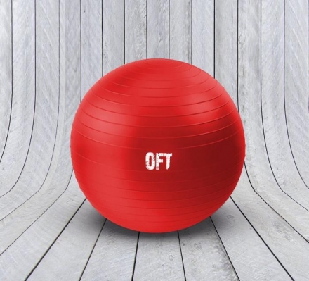 Гимнастический мяч 65 см красный, фото 2
