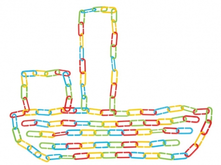 Набор из 256 цветных скрепок Pilsan Education Chain (03-303), фото 3