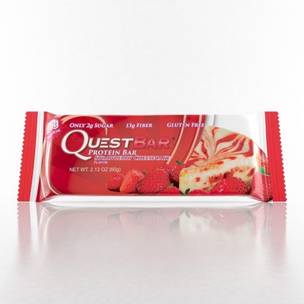 Батончик Quest Nutrition Quest Protein Bar StrawBerry CheeseCake (Клубничный чизкейк), 12 шт, фото 2