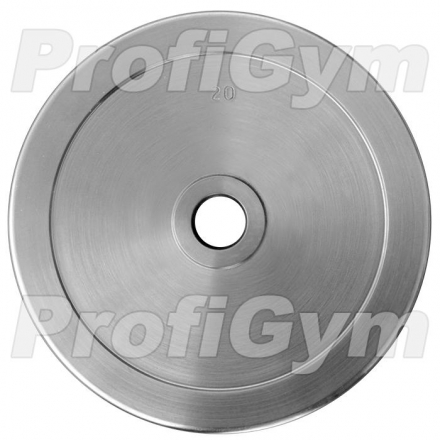 Диск хромированный «ProfiGym» 20 кг посадочный диаметр 26 мм ДТХ-20/26 , фото 1