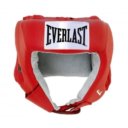 Шлем открытый Everlast USA Boxing M кожа красн. 610200U, фото 1