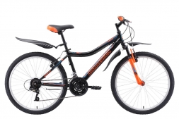 Велосипед Challenger Cosmic 24 чёрный/оранжевый/голубой