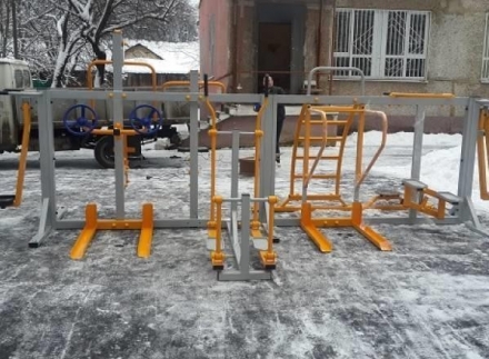 Уличный тренажерный комплекс для инвалидов-колясочников УТИ-001, фото 3