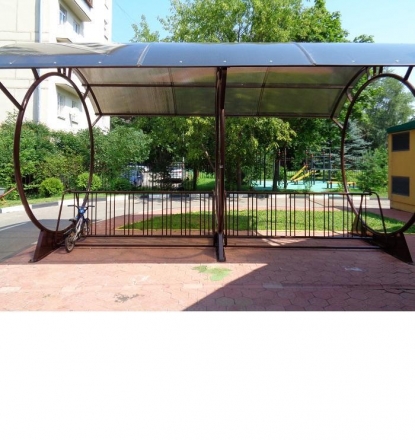 Велопарковка с навесом Круги, фото 6