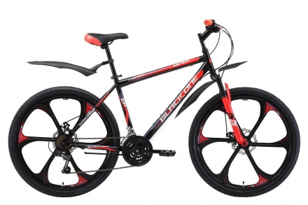 Велосипед Black One Onix 26 D forged wheels чёрный/красный/серый 16&quot;, фото 1