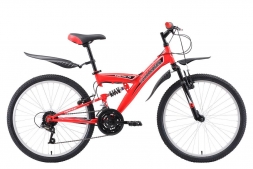 Велосипед Challenger Cosmic FS 24 красный/чёрный/белый