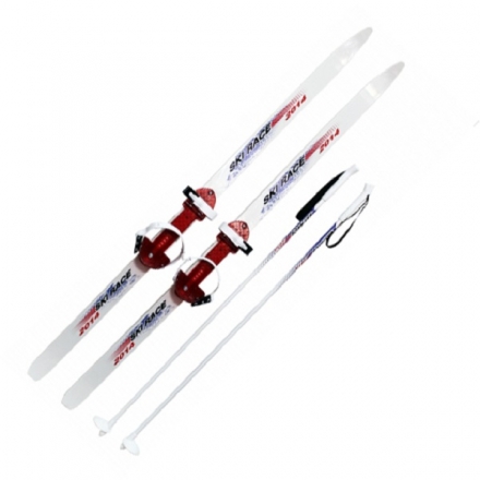 Лыжный комплект Ski Race 2014 подростковый, лыжи 120см с креплениями Цикл и палками 95см, фото 1