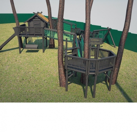 Детская игровая площадка Домики в лесу, фото 3