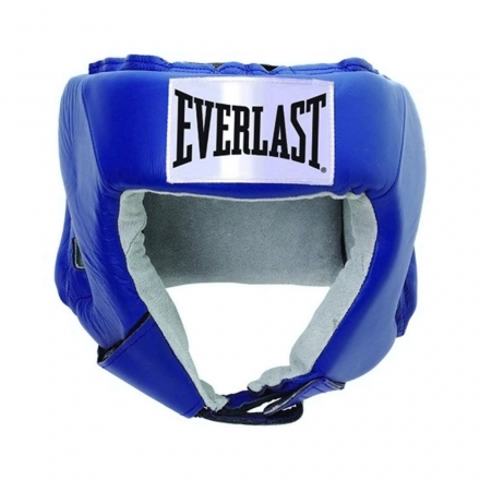 Шлем открытый Everlast USA Boxing L кожа син. 610406U, фото 1