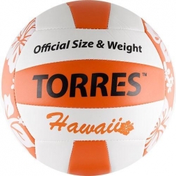 Мяч волейбольный любительский для пляжного волейбола &quot;TORRES Hawaii&quot;, размер 5, фото 1