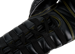(UFC Премиальные тренировочные перчатки на шнуровке черные - 14 Oz), фото 1