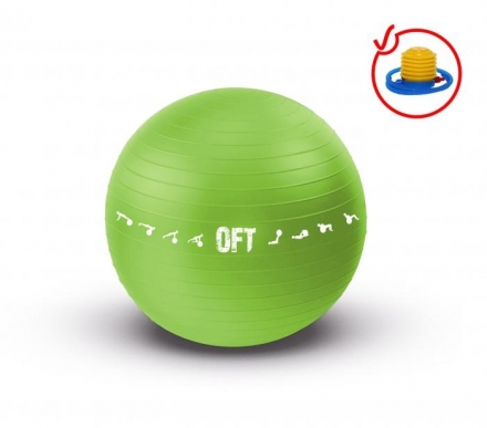 Гимнастический мяч 65 см для коммерческого использования зеленый, фото 1