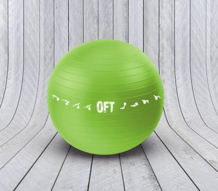 Гимнастический мяч 65 см для коммерческого использования зеленый, фото 2
