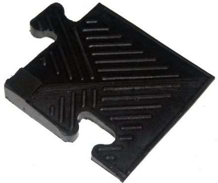 Уголок резиновый Barbell для бордюра 12 мм чёрный, фото 1