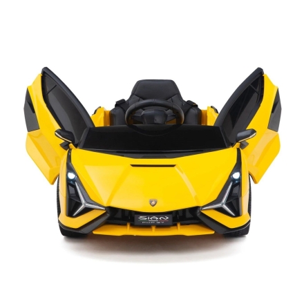Электромобиль Lamborghini Sian 4WD желтый, фото 7