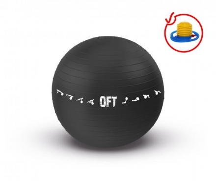 Гимнастический мяч 75 см для коммерческого использования черный, фото 1