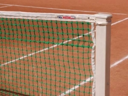 Сетка теннисная &quot;KV.REZAC&quot; профессиональная, зеленая, яч. 45х45 мм, размер 12,72х1,07