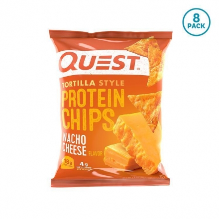 Протеиновые Чипсы Начо Сыр Тортилья Quest Nutrition Quest Chips 2.0 Nacho Tortilla, 32гр 8шт , фото 2
