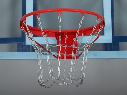 Кольцо баскетбольное антивандальное, усиленное, с цепью шт., фото 1