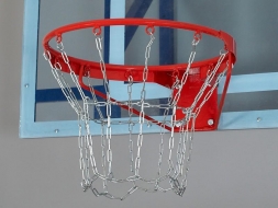 Кольцо баскетбольное антивандальное, усиленное, с цепью шт., фото 2