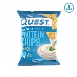 Протеиновые Чипсы Тортилья с соусом Ранч Quest Nutrition Protein Chips Ranch Tortilla Style (8шт) 32гр, фото 2