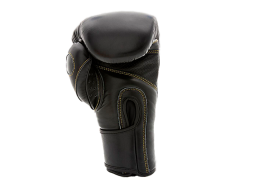 (UFC Премиальные тренировочные перчатки на липучке чёрные - 12 Oz), фото 2